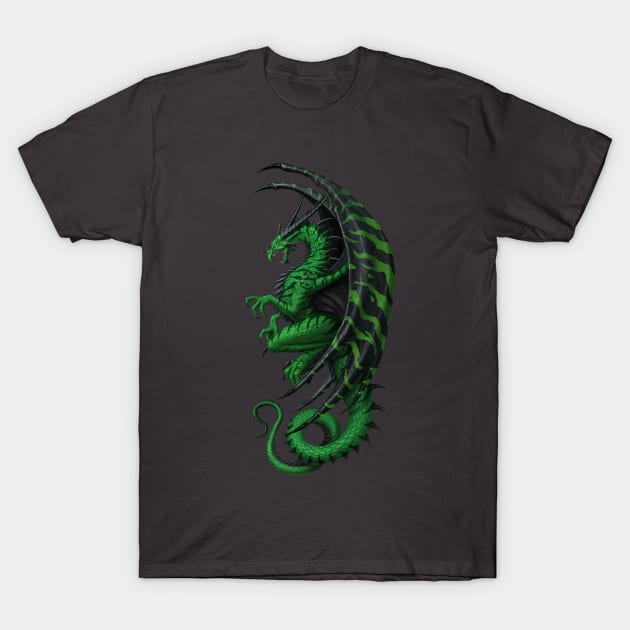 Master Dragon green T-Shirt by chriskar